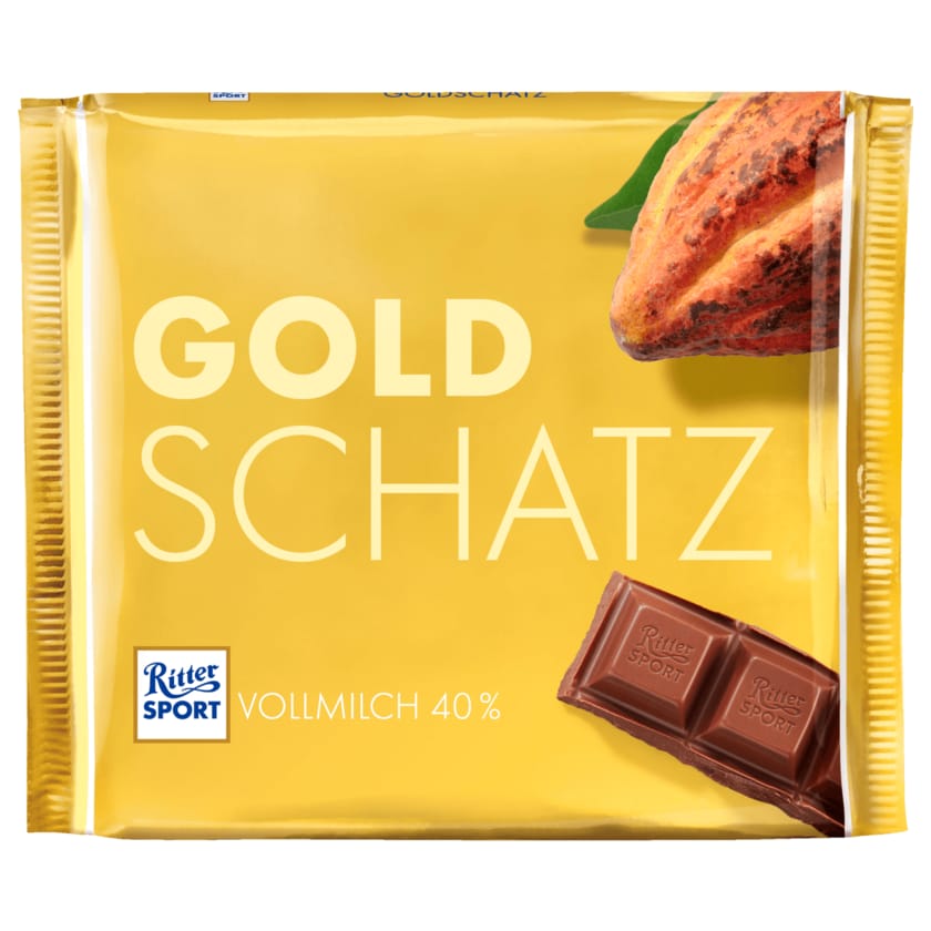 Ritter Sport Schokolade Goldschatz 250g